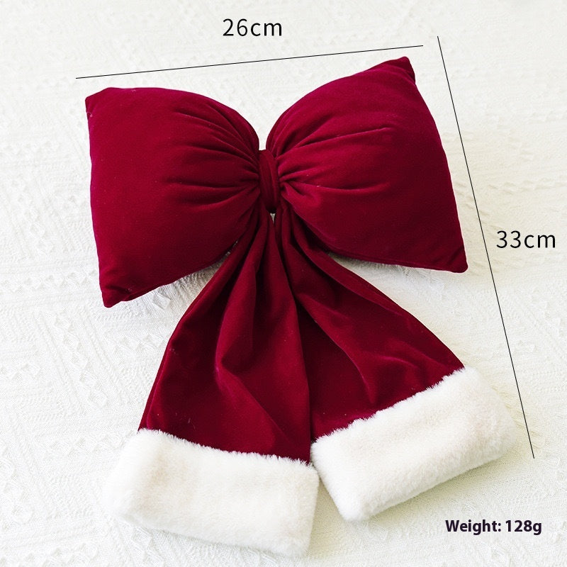 Christmas Large Lint Bowknot Three-dimensional Decorations - Bellarte Enchanté Christmas Large Lint Bowknot Three-dimensional Decorations